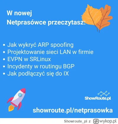 Showroute_pl - W poniedziałek (23.10.2023) o 9:00 Netprasówka wyląduje na Twojej skrz...