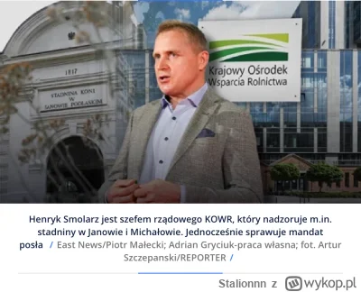 Stalionnn - #polityka #bekazpsl #koryto

Od 10 stycznia 2024 r. Henryk Smolarz z PSL ...