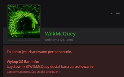 WiIkMcQuey - [*]  W dodatku wszystkie bany za niewinność, bez złamania regulaminu wyk...