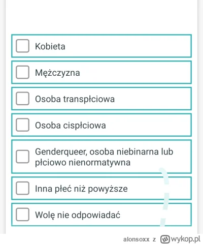 alonsoxx - Jedna z ankiet jaką musiałem ostatnio wypełnic.....