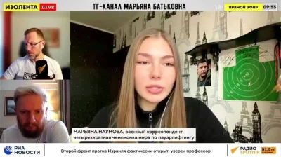 Kumpel19 - Pracownica Rossija1 Maryana Naumova powiedziała na antenie, że rosyjska ar...