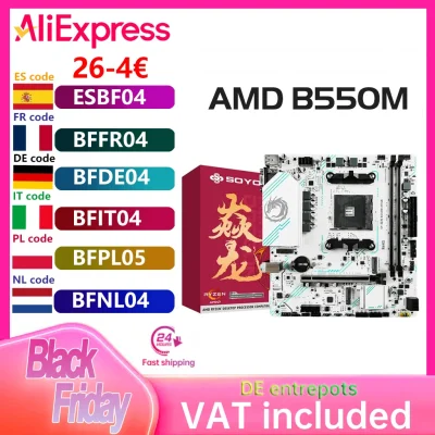 n____S - ❗ SOYO AMD B550M Motherboard [EU]
〽️ Cena: 53.18 USD (dotąd najniższa w hist...