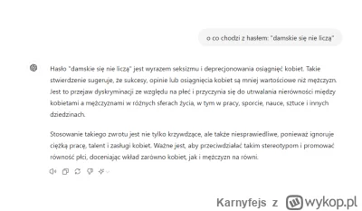 Karnyfejs - Damskie się nie liczą, wg. ChatGPT #famemma