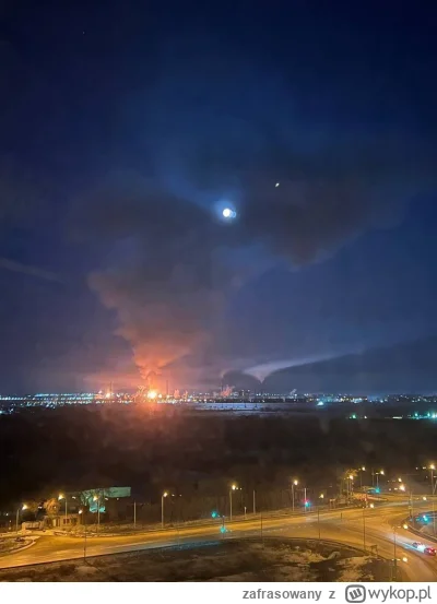 zafrasowany - >Rosyjska rafineria w Nowokujbyszewsku obecnie płonie, według doniesień...