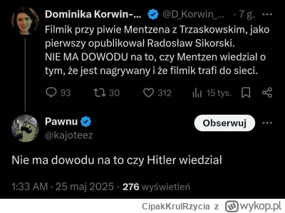 CipakKrulRzycia - #mikke #polityka
Pani Dominiko...nieeeee XDD