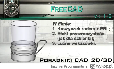 InzynierProgramista - FreeCAD - koszyczek na szklankę i nie tylko - różne porady i ws...