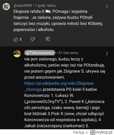 Partyg - #kononowicz #patostreamy 
XD
@OlgierdanoTivi podeślij Stonodze.