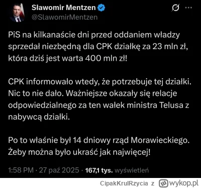 CipakKrulRzycia - #konfederacja #polska #polityka #cpk #afera
To teraz Konfederacja i...