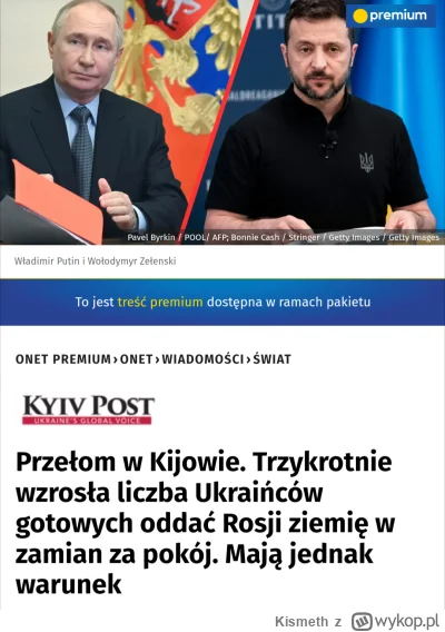 Kismeth - Czyli nie będą mieli za moment ani ziemi, ani pokoju, a kilkaset tysięcy ma...