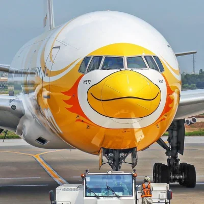 Tegucikalpa - Samolot lini lotniczych Nok Air (Tajlandia). #ciekawostki #heheszki