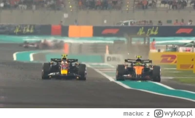 maciuc - #f1 nie było miejsca musiał ratować się Norris wyjazdem za linie ( ͡° ͜ʖ ͡°)