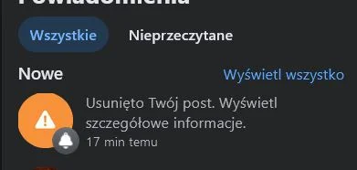 kidi1 - Mam problem z #facebook  #meta
Co jakiś czas dostaje komunikat, że usunięto m...
