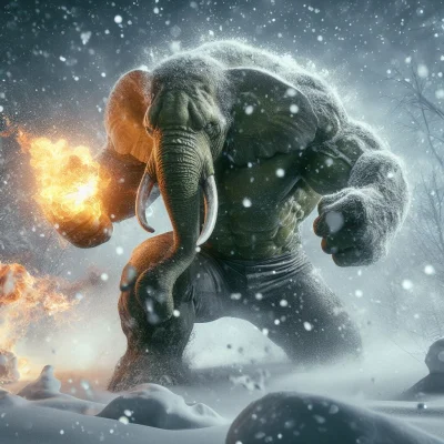Solipsyzm - Słoń Hulk ¯\(ツ)/¯
#aiart #slon #hulk #dalle