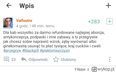 Filippa - Dobre urojenia. 
Walczysz z czymś czego nie ma.

Aborcja nie jest refundowa...