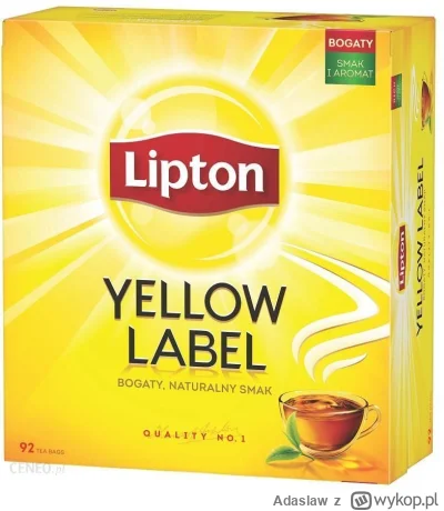 Adaslaw - >Lipton>macie tu 88 torebek zamiast 100 w tej samej cenie, może się nie kap...