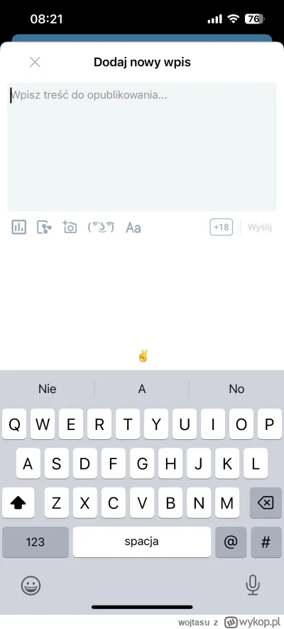 wojtasu - Dlaczego w apce wykopu na iOS nie wyświetla się wybór emotikon lennyface it...
