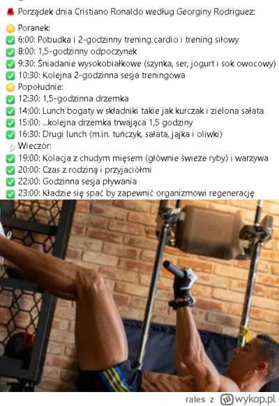 rales - Jakoś trudno mi w to uwierzyć. W kółko treningi, lancze i drzemki? A gdzie tr...