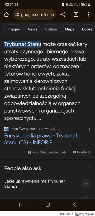 dziaber - @ukradlemksiezyc ale ten trybunał stanu to groźnie brzmi, ale nie ma tak na...