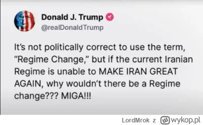 LordMrok - #usa #polityka #trump #iran
jego inteligencja nie błyszczy tylko MIGA