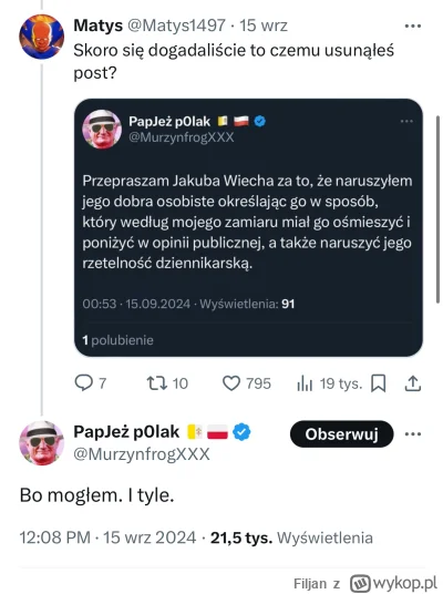 Filjan - #twitter #trolle #wiech #polityka

Jedno z najochydniejszych kont na x - pap...