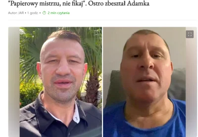 milypan3 - Adamek vs Pasternak lub mój Syn Adam Okniński / Pełne MMA  bo ja jestem po...