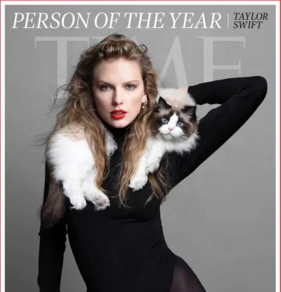 BerenikaM - Taylor Swift ma tytuł „Człowieka roku” magazynu „Time” w 2023 roku. No ni...