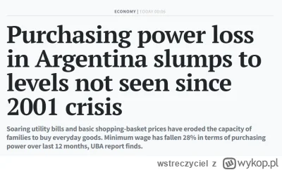 wstreczyciel - Ktoś tu się ostatnio jarał tym, że Argentyna opanowała inflację. Patrz...