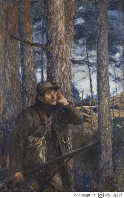 dhaulagiri - Bruno Liljefors
Kłusownik

#sztuka #art #obrazy #malarstwo