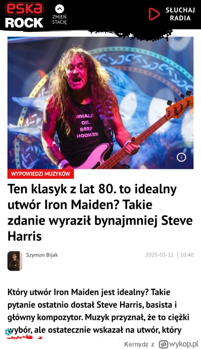 Kernydz - Ja wiem, że #eskarock to jest marna stacja ale szanujmy się XD #heheszki