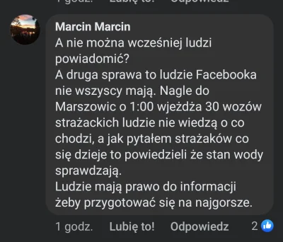 Olek3366 - #powodz komentarz pod postem Sutryka..coś Ala jak Racibórz z policją