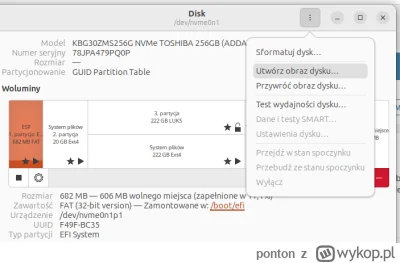 ponton - @Naproksen: GNOME Disks i utwórz obraz/przywróć obraz