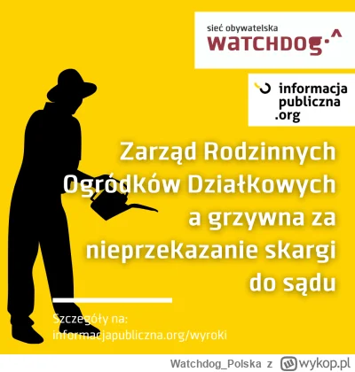 WatchdogPolska - Witamy się z Wami kolejnym wakacyjnym #poniedziałekzwyrokiem i dziel...