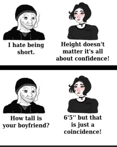 haosik - Dlaczego ja jeszcze próbuje 

#wzrost #depresja #manlet #przegryw #blackpill...