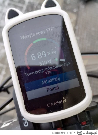 jagodowy_krol - @iMarek22: oj tam, takie skromne 510W dzisiaj Garmin stwierdził. Nie ...