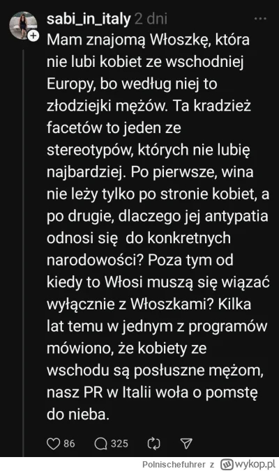 Polnischefuhrer - Wcale to tak nie wygląda, że Włoch sobie popuka i wraca zawsze do s...