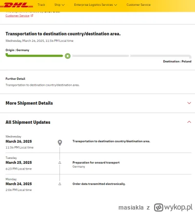 masiakla - k..... inżynierów przewożą niemcy tego samego dnia, a paczki nie mogą od 2...