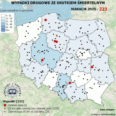 Salido - Minął 49. (z 66) dzień wakacji. 

W ciągu ostatniej doby miało miejsce 6 wyp...