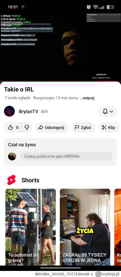 MROWASPURSTOTTENHAM - Kolejnemu kasa od mamusi się skonczyła #bystrzaktv #patostreamy