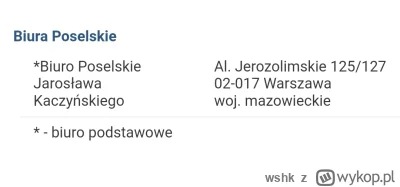 wshk - Dlaczego zwykły poseł z Kielc ma biuro poselskie w Warszawie? Czyżby swoich wy...