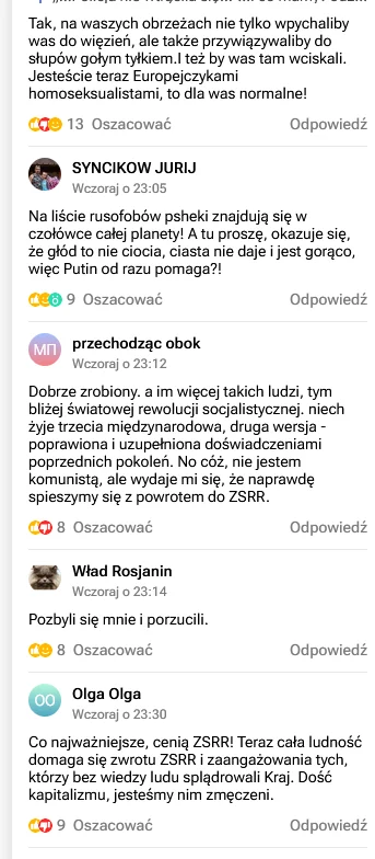 szurszur - Polecam komentarze  na RIA Novosti pod tekstem o transparencie tego rolnik...