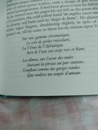LubiePieski - w książce jest fragment po francusku to znak 
to znak że muszę się zacz...