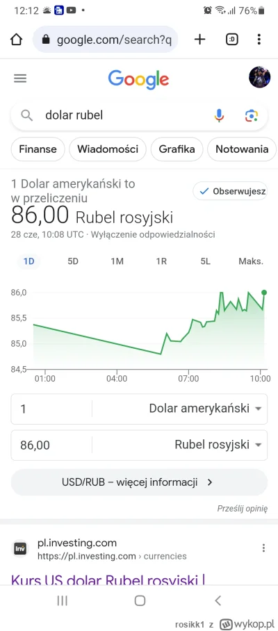 rosikk1 - Jest taki filmik, na którym uderza w stół i wartość rubla rośnie. Teraz ogl...
