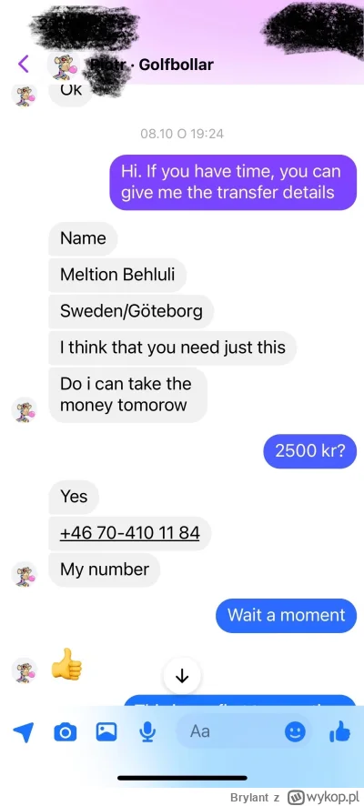 Brylant - @Brylant takie namiary mi podał