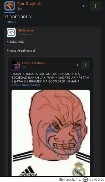Nie4tzsche4 - XDDDDDD

#mecz #realmadryt