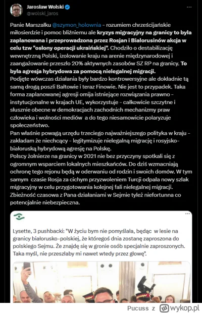 Pucuss - +1 Panie Wolski
#polityka #sejm #wojna #bialorus #rosja #wojsko