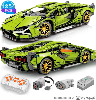 hotshops_pl - Zdalnie sterowane Lamborghini sian z klocków
https://hotshops.pl/okazje...