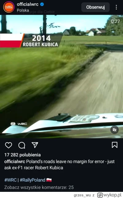 grzes_wu - Roberta szkalują 
#f1 #kubica #powrutcontent #wrc #rajdy #rajdpolski