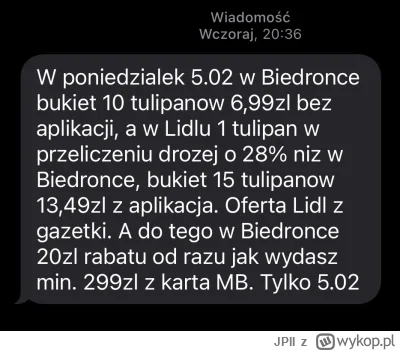 JPII - @ChlopoRobotnik2137 Nie przebijesz moich tulipanów.