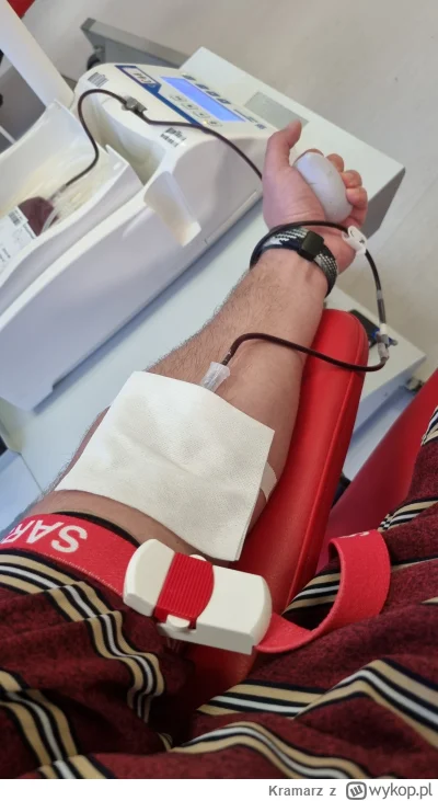 Kramarz - 236 780 - 450 = 236 330
Data donacji - 30.01.2025
Rodzaj donacji - krew peł...