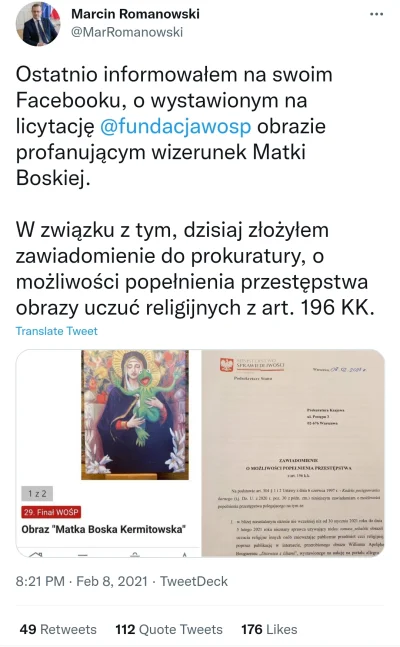 R187 - > pisowski minister sprawiedliwości Marcin Romanowski (z ramienia zi0brystów)
...